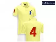 polo tee shirt -grande polo sleeve short hommes femmes jaune rouge bleu